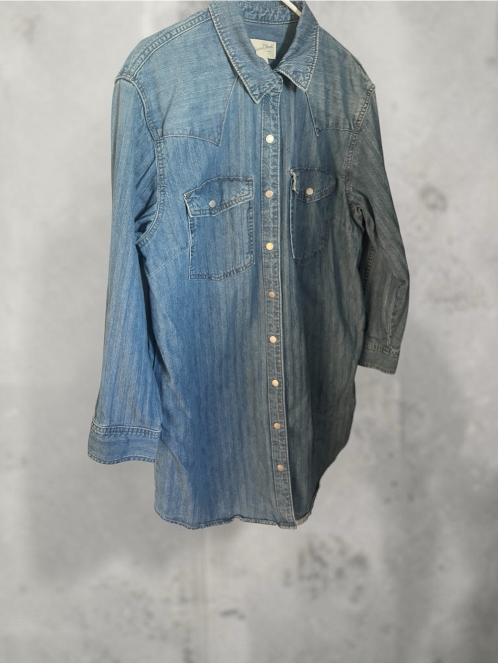 Universal Thread Denim Duster Snap Button-Down Jacket Women’s M/L